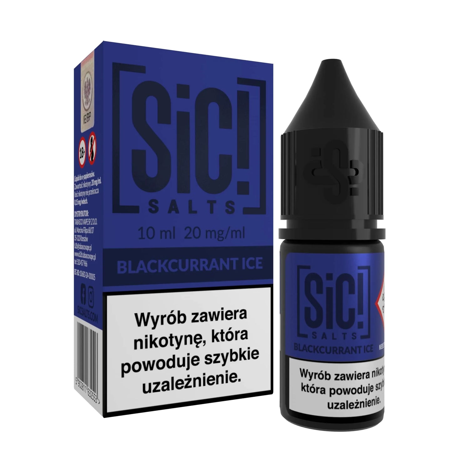 Liquid Sic Salts! 10ml - Blackcurrant Ice 20mg