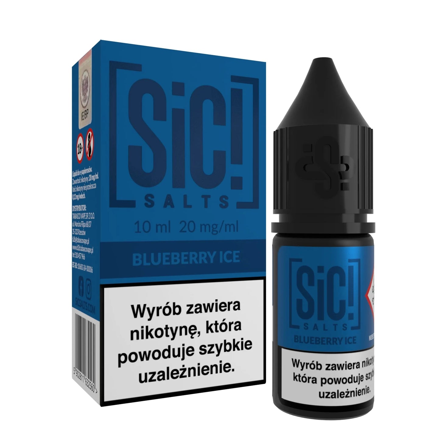 Liquid Sic Salts! 10ml - Blueberry Ice 20mg