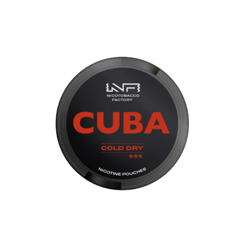 Woreczki nikotynowe - CUBA Black Cold Dry 66 mg